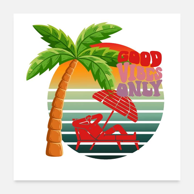 Only good vibes Poster 24" x 24" (60x60 cm)