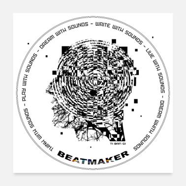 Beatmaker Poster 60 x 60 cm