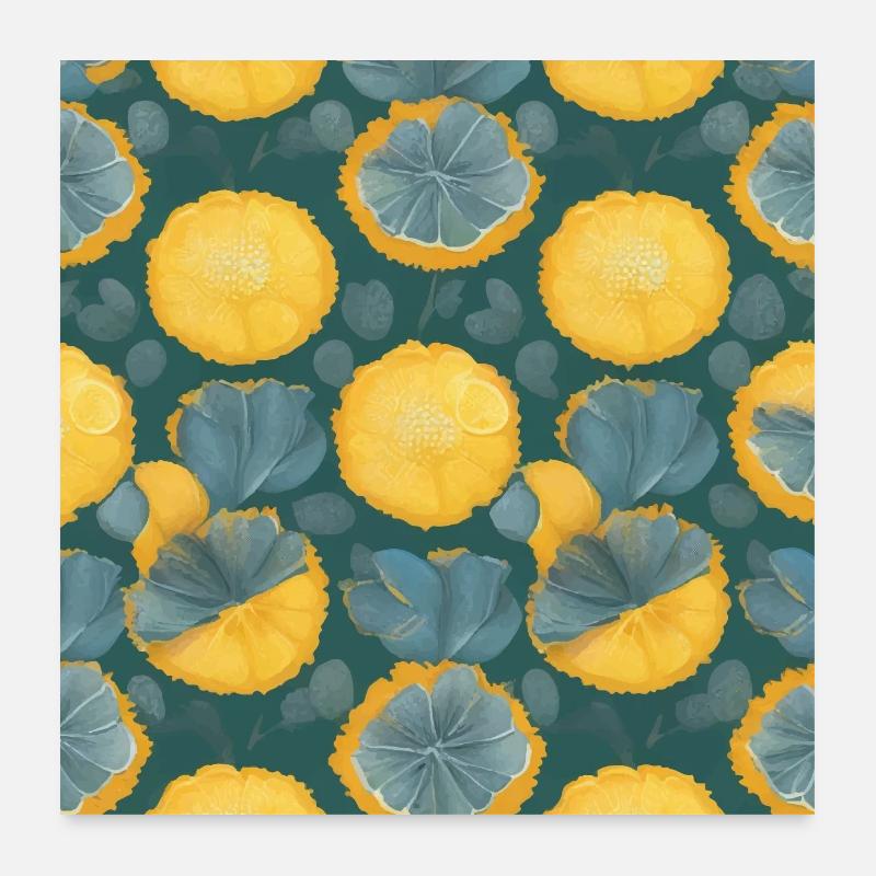 Lemon Poster 24" x 24" (60x60 cm)