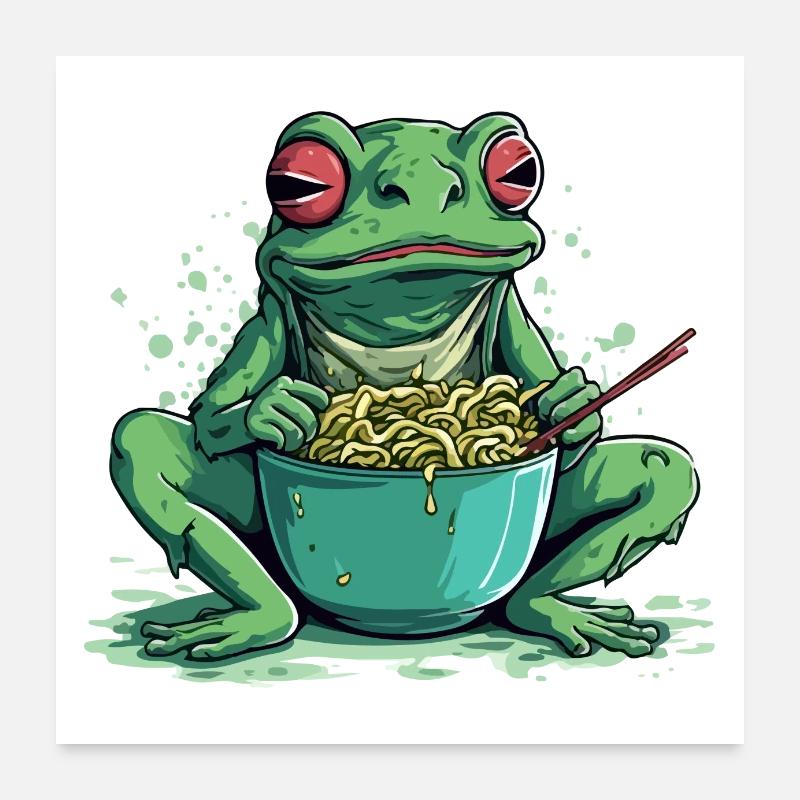 Guigui la grenouille Poster 60 x 60 cm
