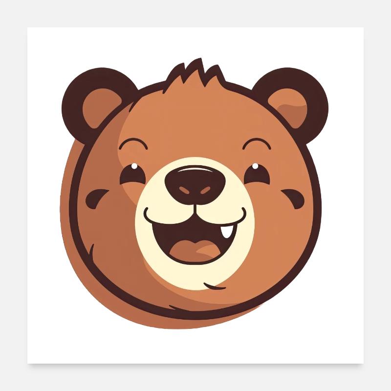 Grin and Bear It Poster 24" x 24" (60x60 cm)