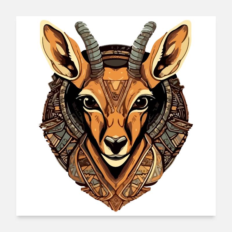 Mala l'antilope Poster 60 x 60 cm