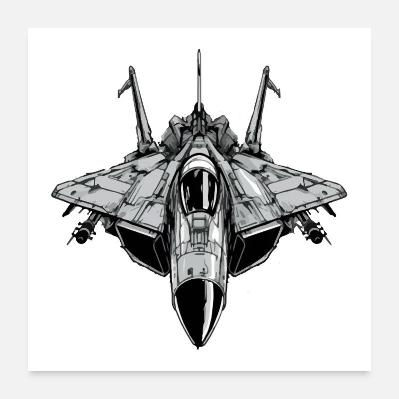Schnelles Griffon-Flugzeug Poster 60x60 cm