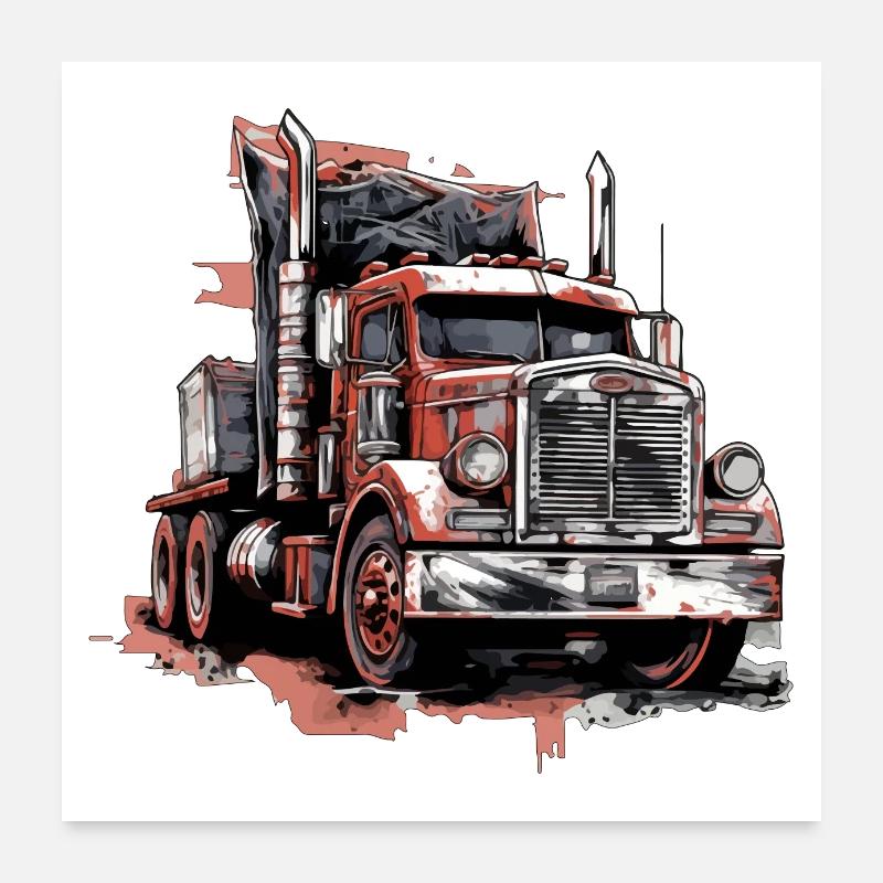 Camion ThunderHauler Poster 60 x 60 cm