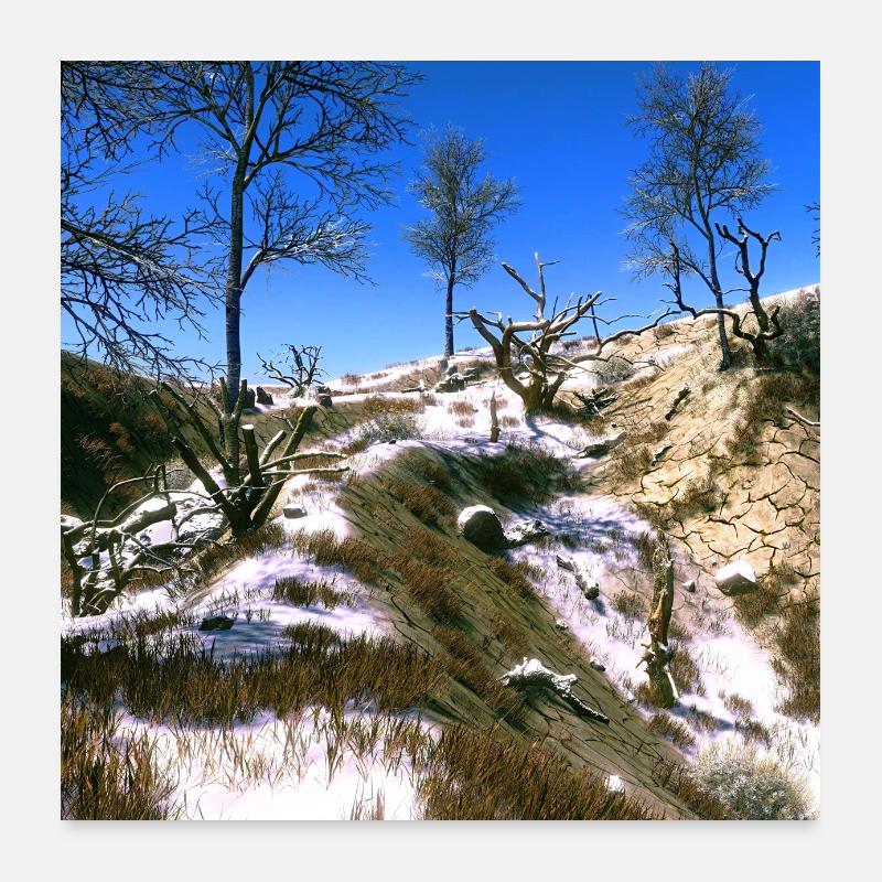 Landschaften einmal anders #05 Poster 60x60 cm