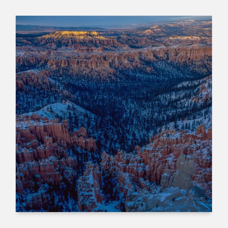 Coucher de soleil sur Bryce Canyon Poster 60 x 60 cm