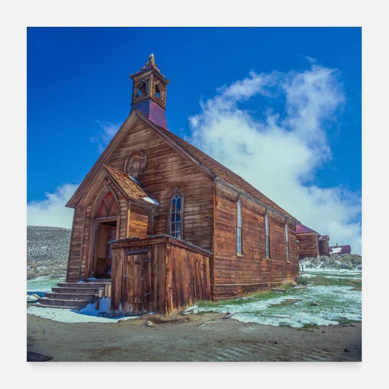 Ghost Town Bodie Poster 60x60 cm