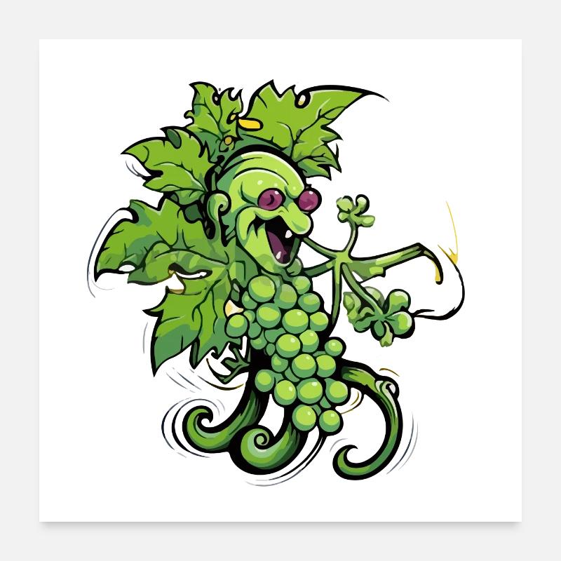 Elf de vigne Poster 60 x 60 cm