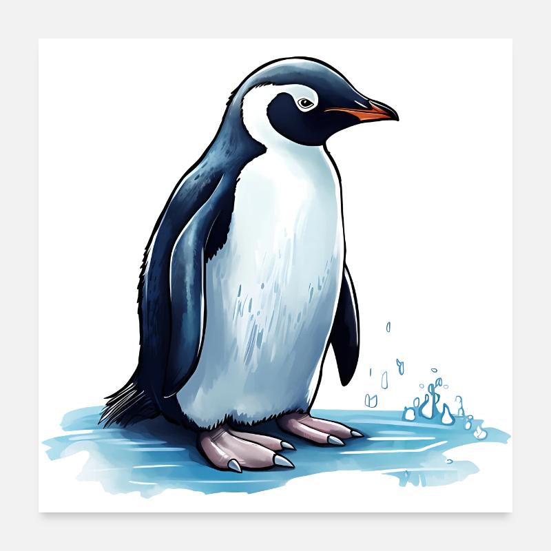 Penguin in tuxedo Poster 24" x 24" (60x60 cm)