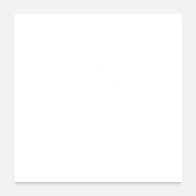Beatmaker Design White Poster 24" x 24" (60x60 cm)