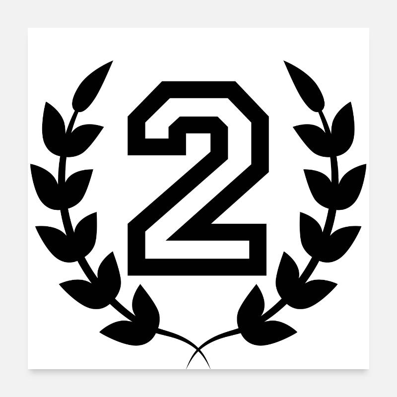 2e anniversaire-idée cadeau 2 ans Poster 60 x 60 cm