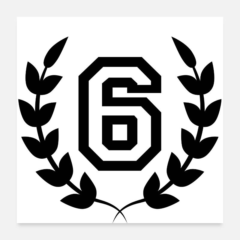 6th birthday-gift idea 6 years Poster 24" x 24" (60x60 cm)
