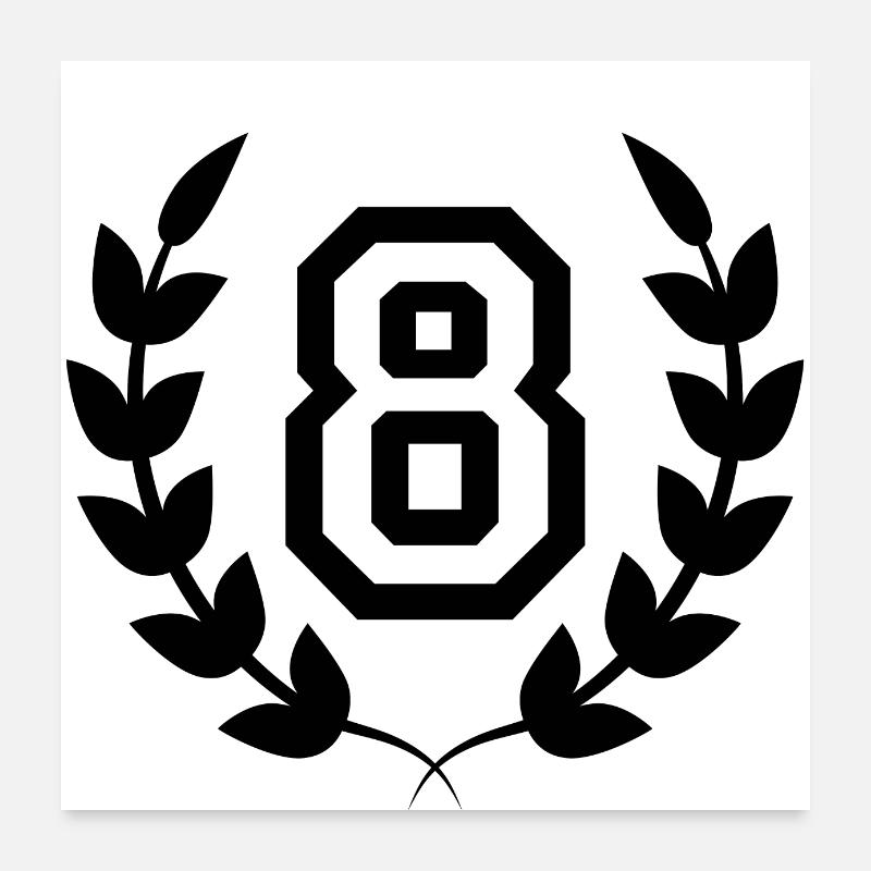 8th birthday-gift idea 8 years Poster 24" x 24" (60x60 cm)