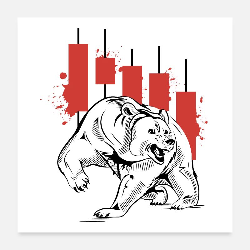 Bearish Poster 60x60 cm