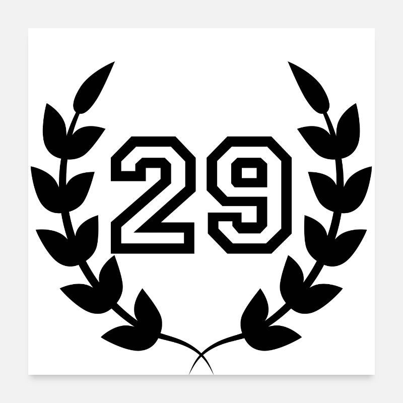 29th anniversary-gift idea 29 years Poster 24" x 24" (60x60 cm)