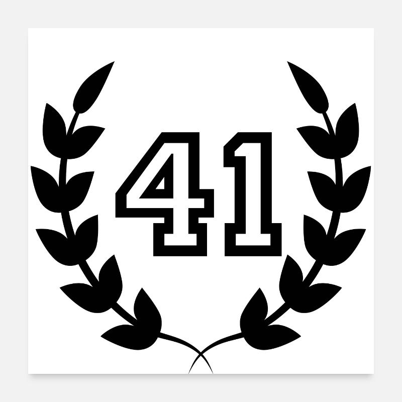 41st birthday-gift idea 41 years Poster 24" x 24" (60x60 cm)