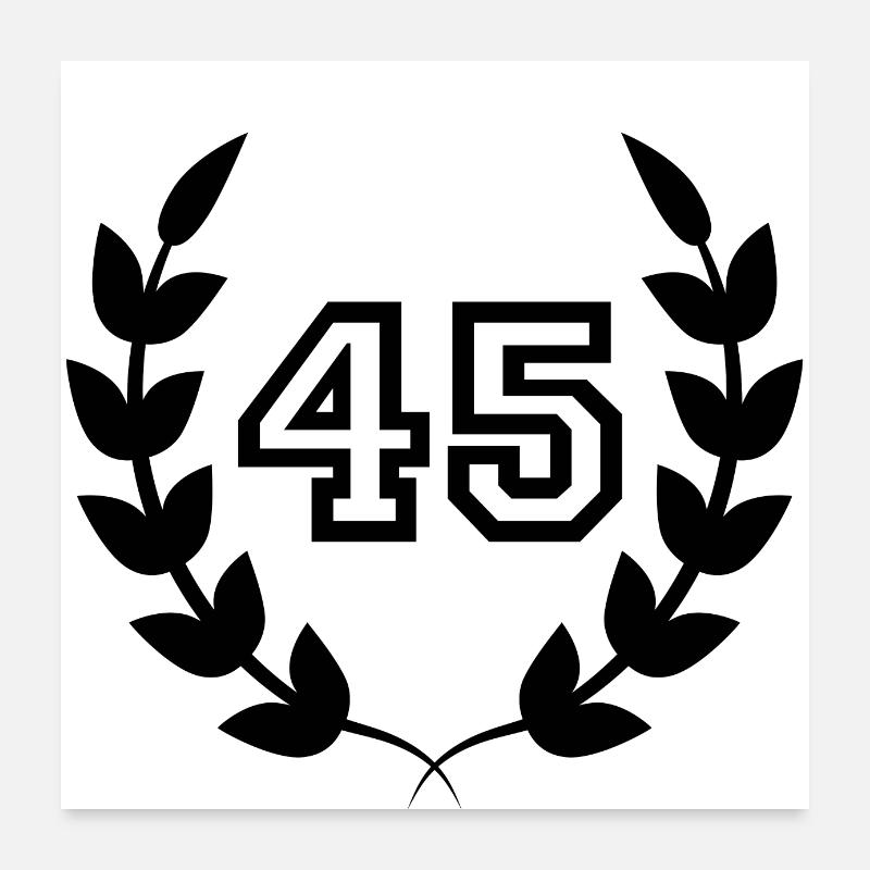 45th anniversary-gift idea 45 years Poster 24" x 24" (60x60 cm)
