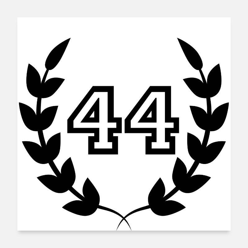 44e anniversaire-idée cadeau 44 ans Poster 60 x 60 cm