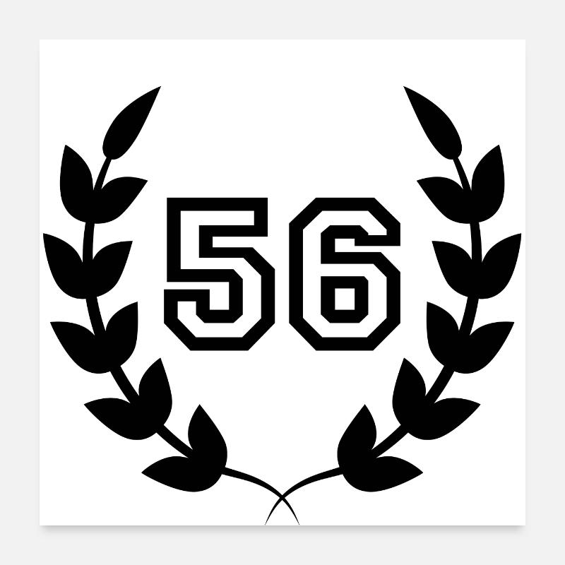 56th birthday-gift idea 56 years Poster 24" x 24" (60x60 cm)