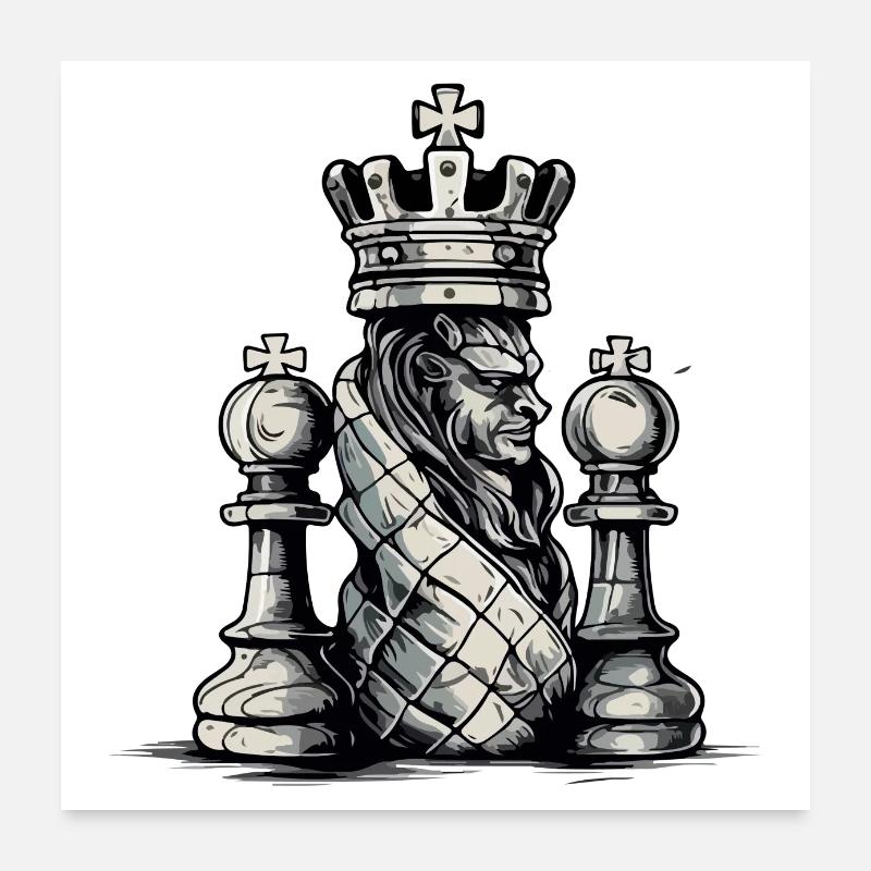 Der König der Löwen Poster 60x60 cm