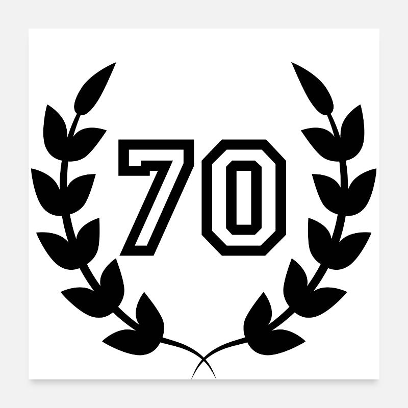 70th birthday-gift idea 70 years Poster 24" x 24" (60x60 cm)