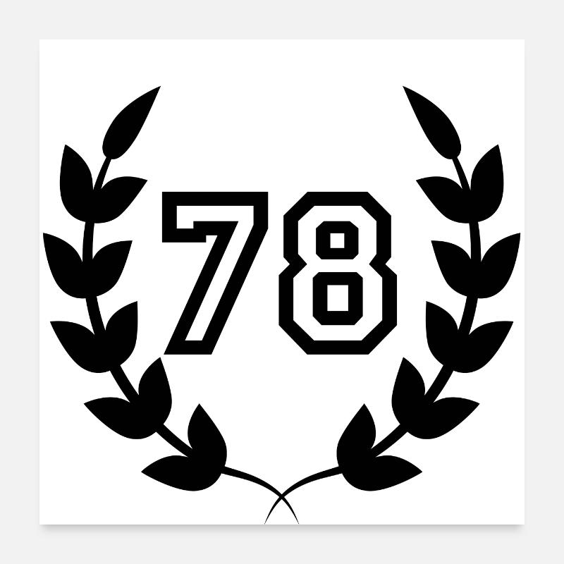 78th birthday-gift idea 78 years Poster 24" x 24" (60x60 cm)