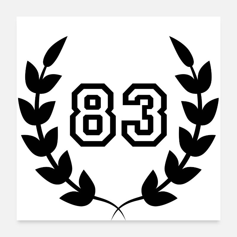 83.Geburtstags-Geschenkidee 83 Jahre Poster 60x60 cm
