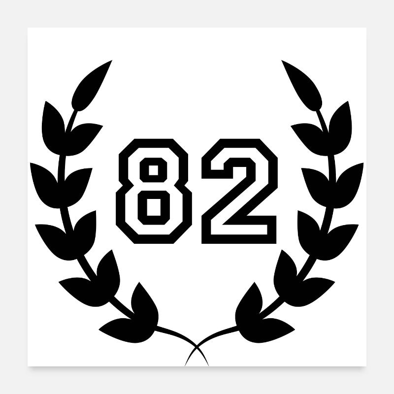 82. Geburtstags-Geschenkidee 82 Jahre Poster 60x60 cm