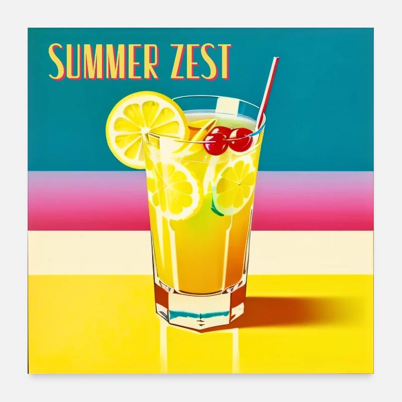 Summer Zest Poster 24" x 24" (60x60 cm)