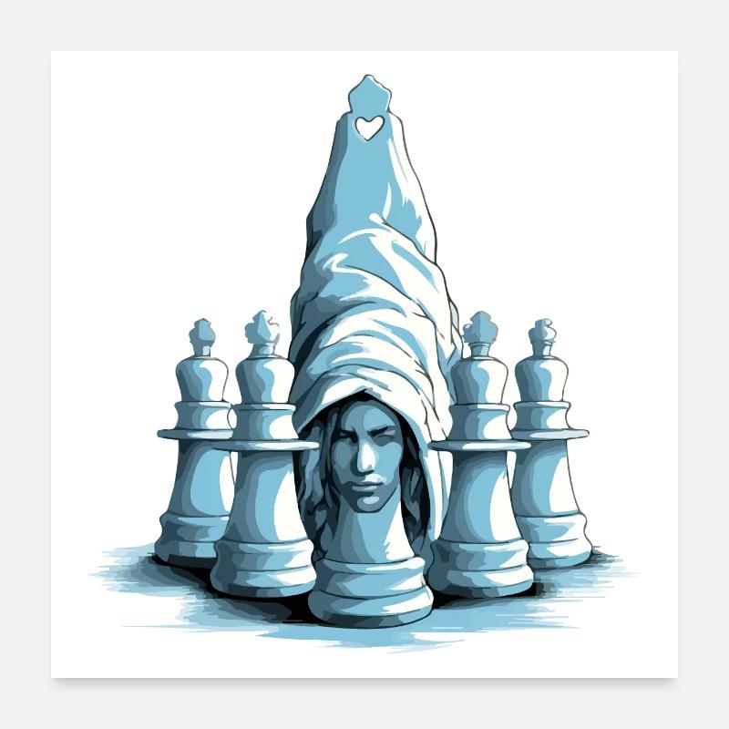 Laurent forklædt som et stykke Poster 60x60 cm