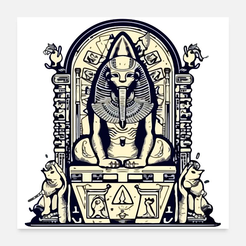 The god Sphynx Poster 24" x 24" (60x60 cm)
