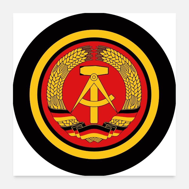 Bouton DDR Poster 60 x 60 cm