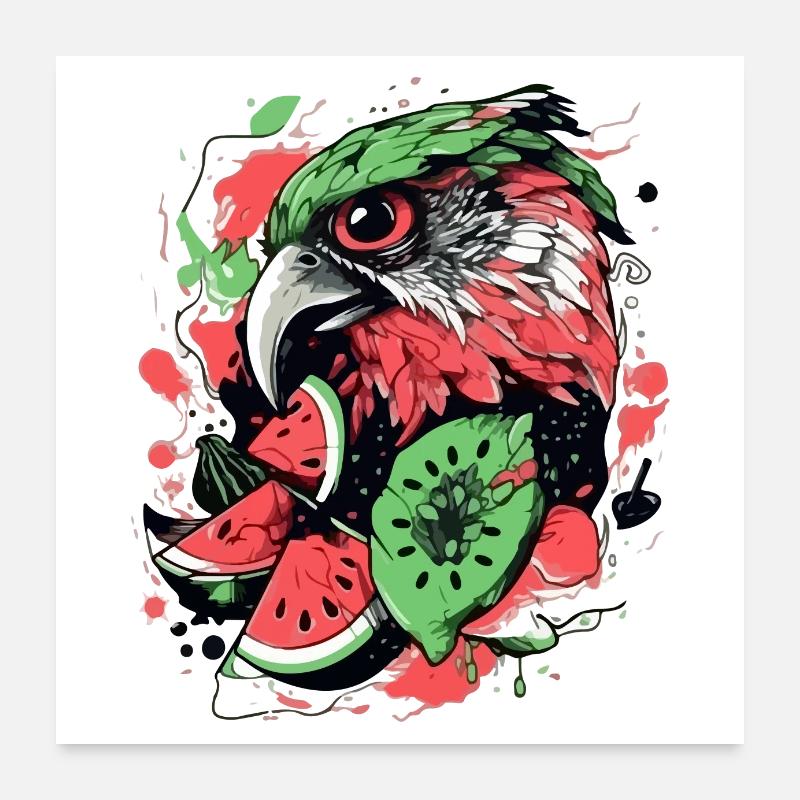 Brazi der Falke Poster 60x60 cm