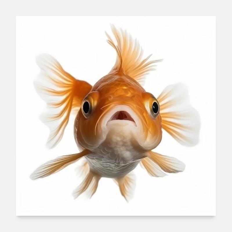 Gold im Wasser Poster 60x60 cm