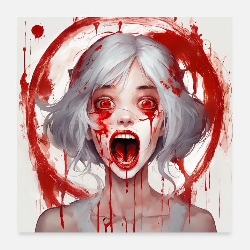Blutrausch Poster 60x60 cm
