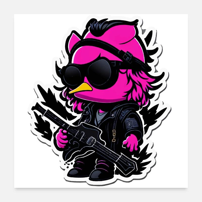 Canard de roche Poster 60 x 60 cm