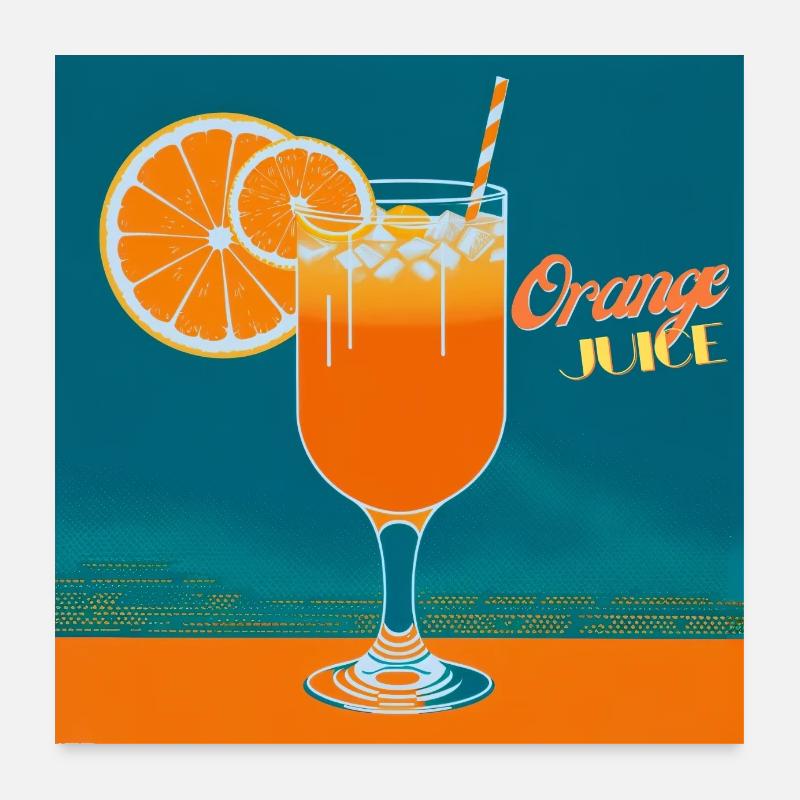 Orange Juice Poster 24" x 24" (60x60 cm)
