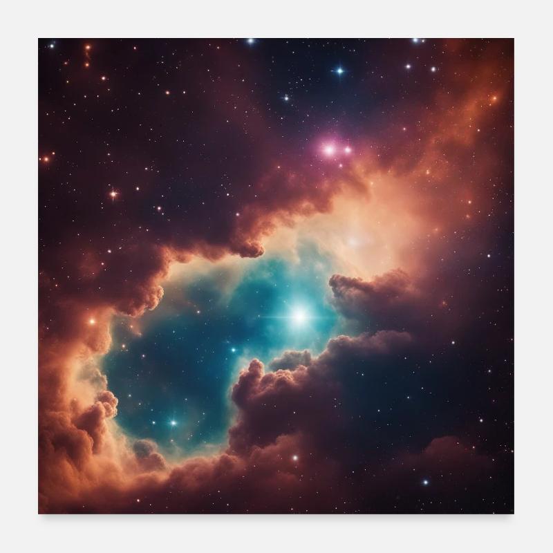 Nébuleuse Poster 60 x 60 cm