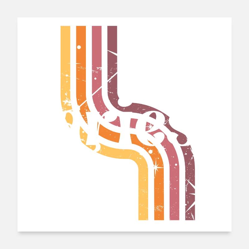 Aries horoscope rétro Poster 60 x 60 cm