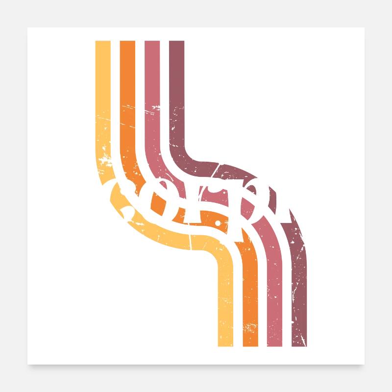 Scorpio horoscope rétro Poster 60 x 60 cm