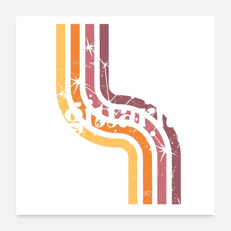 Sagittarius horoscope rétro Poster 60 x 60 cm