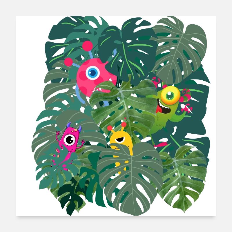 Monster plant Poster 24" x 24" (60x60 cm)