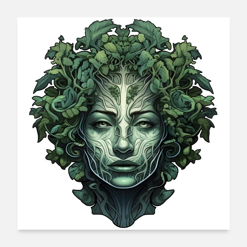 L’âme de la nature - Poster 60 x 60 cm - blanc