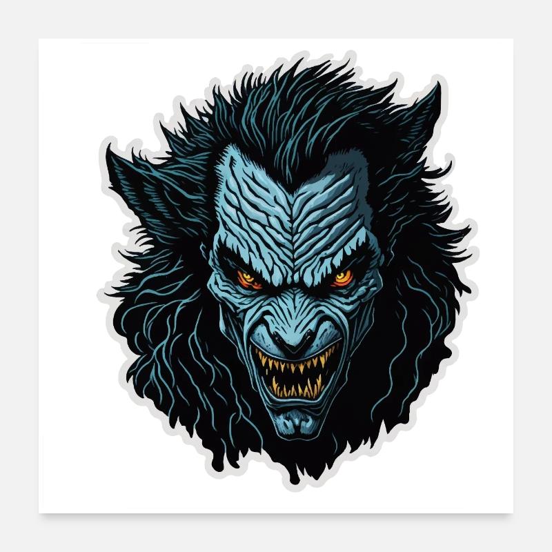 Werewolf Poster 24" x 24" (60x60 cm)