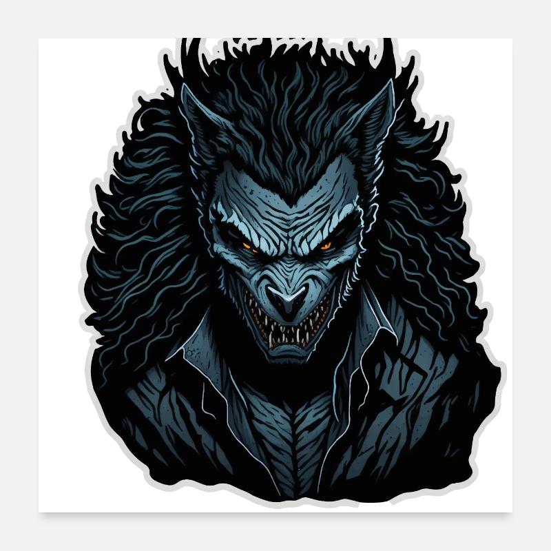 Werewolf Poster 24" x 24" (60x60 cm)