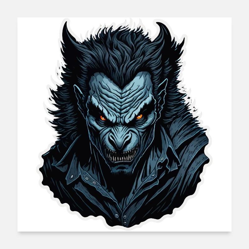 Werewolf Poster 24" x 24" (60x60 cm)