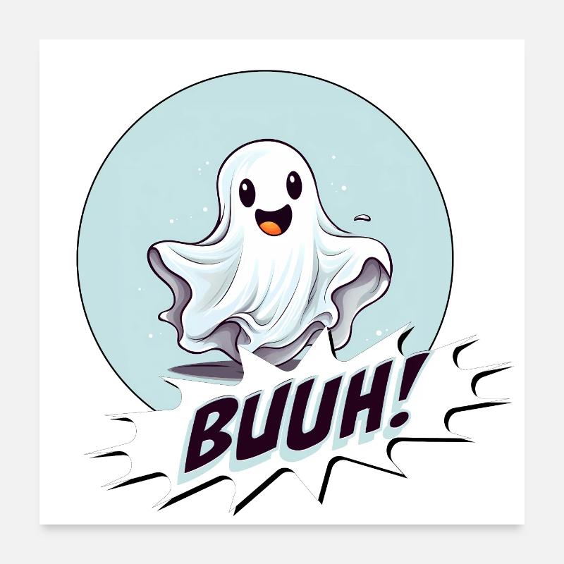 Halloween Cute Little Ghost Poster 60x60 cm
