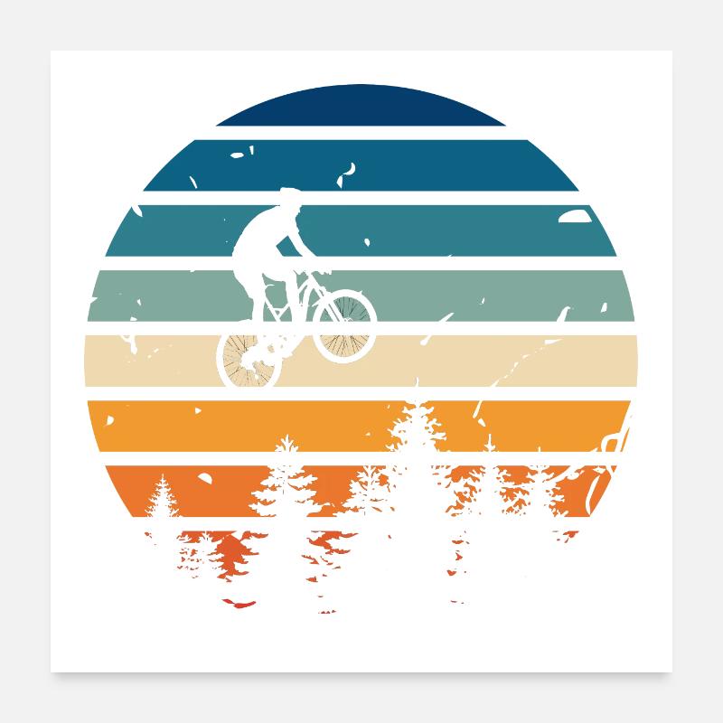 Retro bike Poster 24" x 24" (60x60 cm)