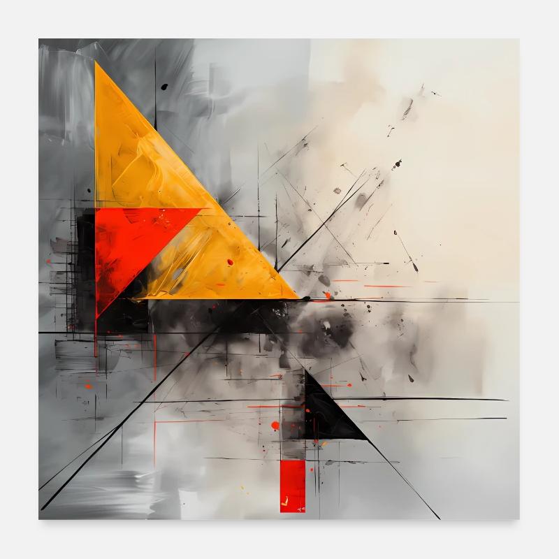 Abstract geometric collection Poster 60x60 cm