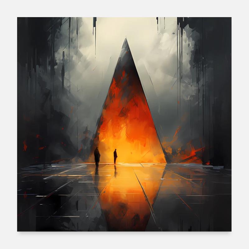 Abstract geometric collection Poster 60x60 cm